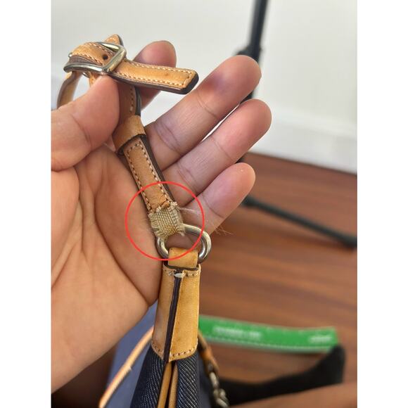 Rehab Project Vintage Y2k Coach Hampton 8318 Denim Clip Hobo Shoulder Bag Read! - Picture 2 of 15